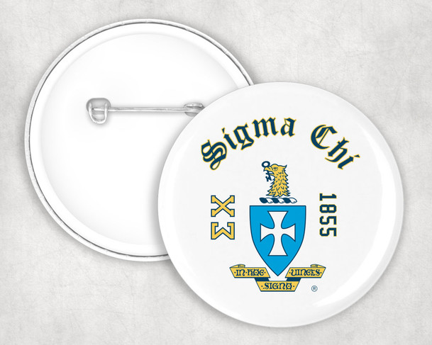 Sigma Chi Classic Crest Button