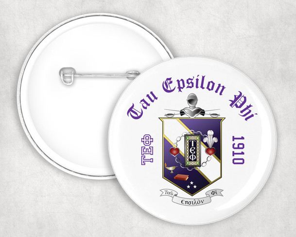 Tau Epsilon Phi Classic Crest Button