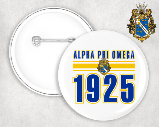  Alpha Phi Omega Est Year Button 