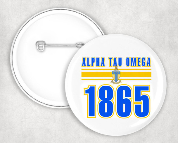  Alpha Tau Omega Est Year Button 