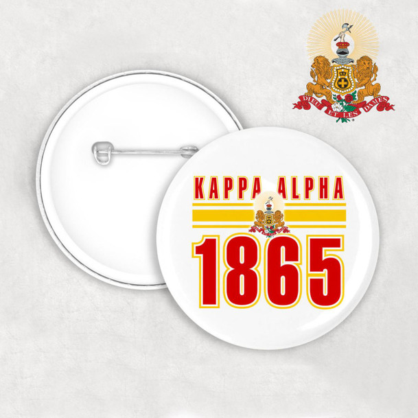  Kappa Alpha Est Year Button 