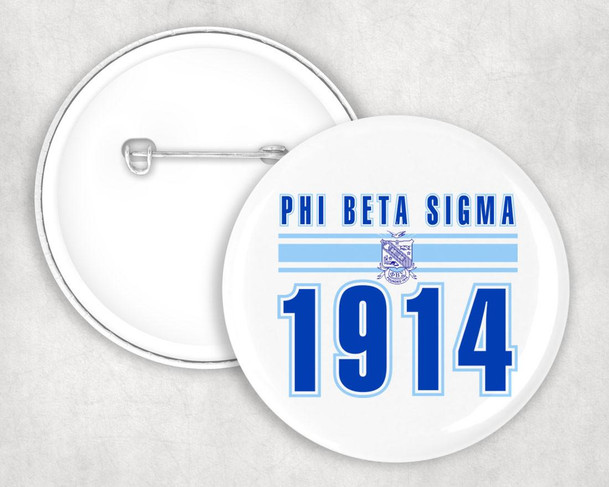  Phi Beta Sigma Est Year Button 