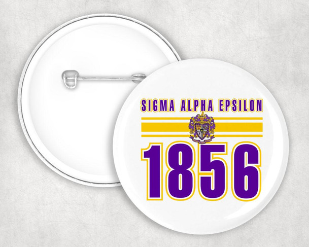  Sigma Alpha Epsilon Est Year Button 