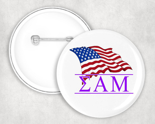  Sigma Alpha Mu Patriot Button 