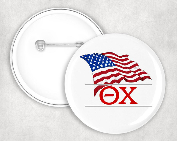  Theta Chi Patriot Button 