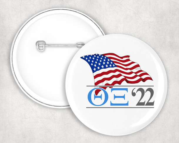 Theta Xi Patriot Button