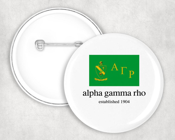  Alpha Gamma Rho Flag Button 