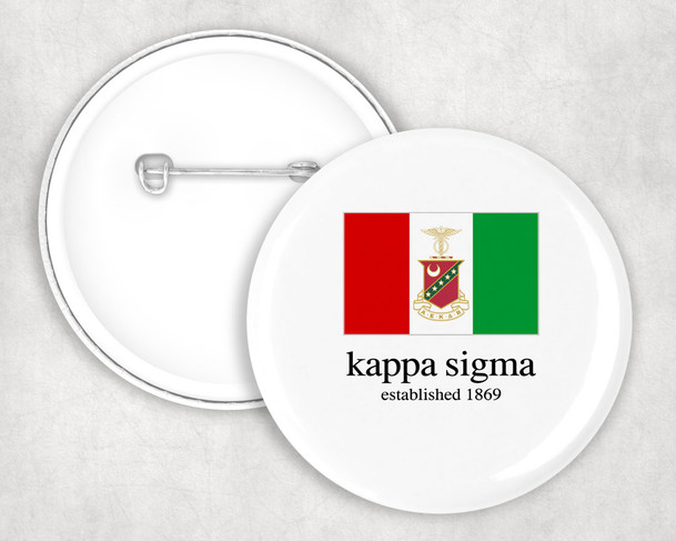 Kappa Sigma Flag Button