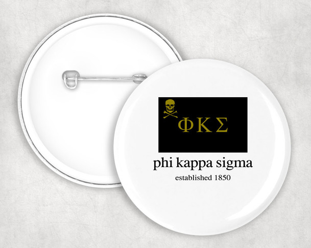 Phi Kappa Sigma Flag Button