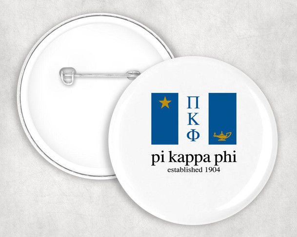  Pi Kappa Phi Flag Button 