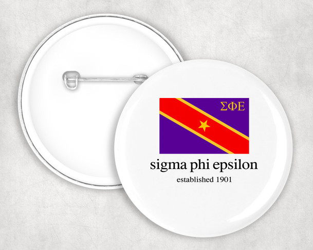 Sigma Phi Epsilon Flag Button