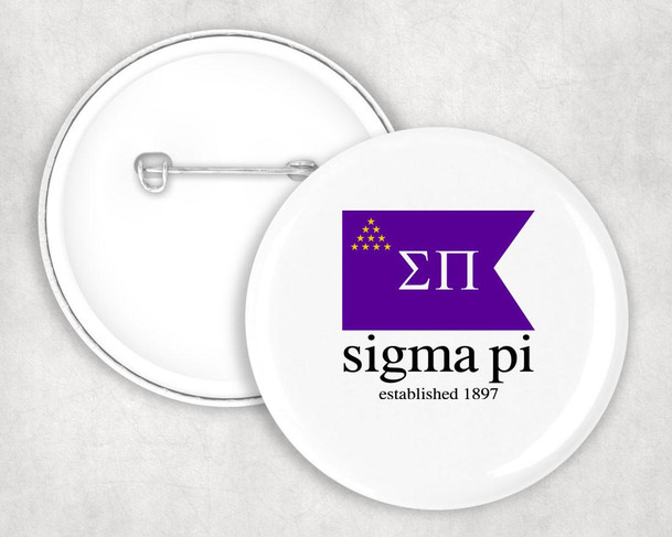  Sigma Pi Flag Button 