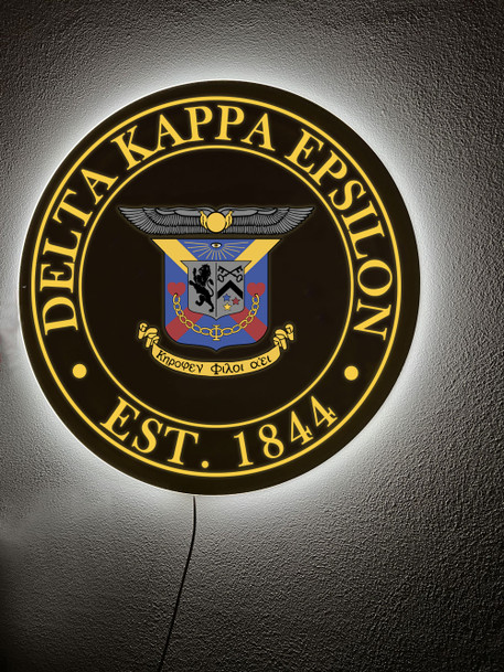 Delta Kappa Epsilon Illuminated Wall Sign