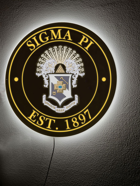 Sigma Pi Illuminated Wall Sign