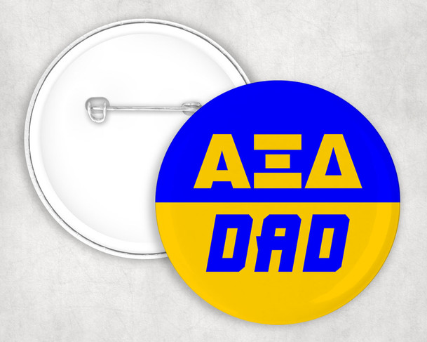 Alpha Xi Delta Dad Pin Buttons