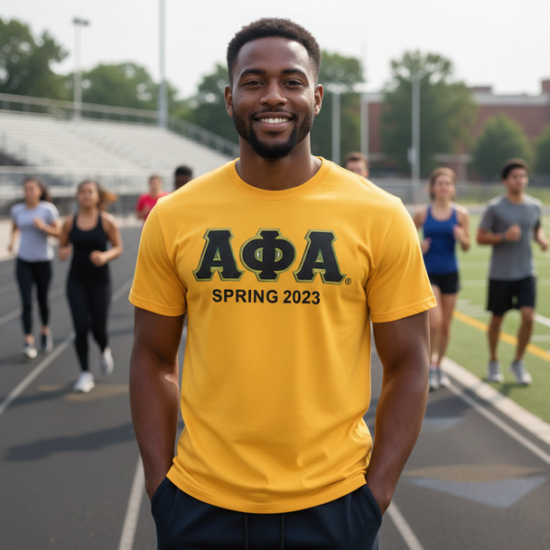 Personalized Alpha Phi Alpha Lettered T-shirt - Best Value