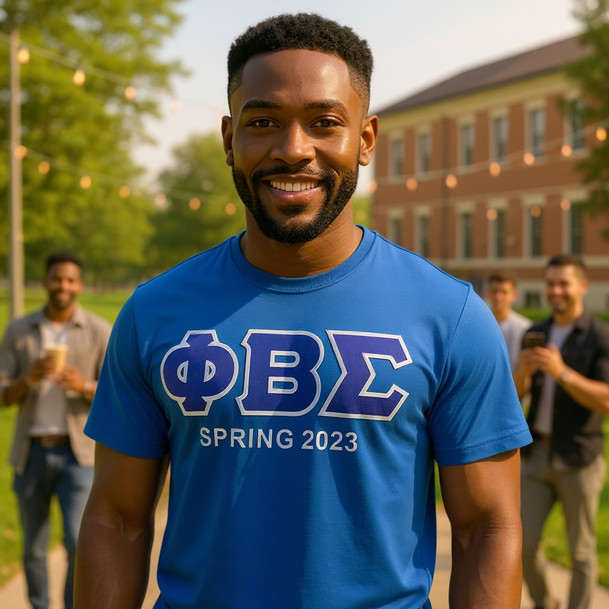 Personalized Phi Beta Sigma Lettered T-shirt - Best Value