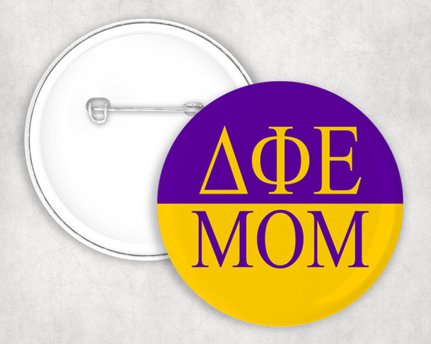 Delta Phi Epsilon Mom Pin Buttons