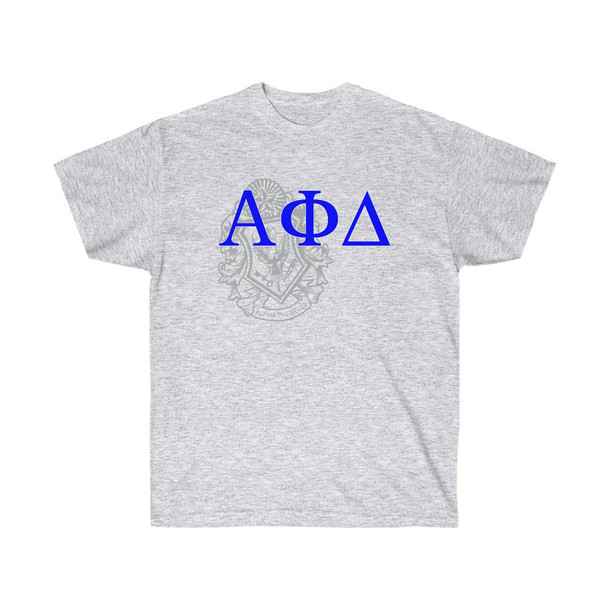  Alpha Phi Delta Greek Cotton Crest Tee 