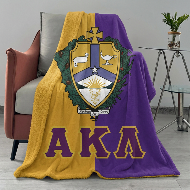 Alpha Kappa Lambda Two Tone Sherpa Blanket