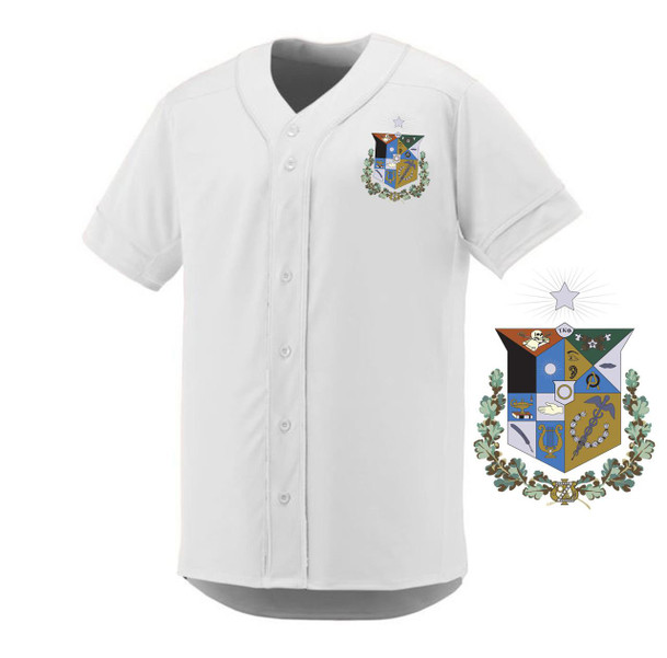  Zeta Psi Game 7 Full-Button Baseball Jerseys 