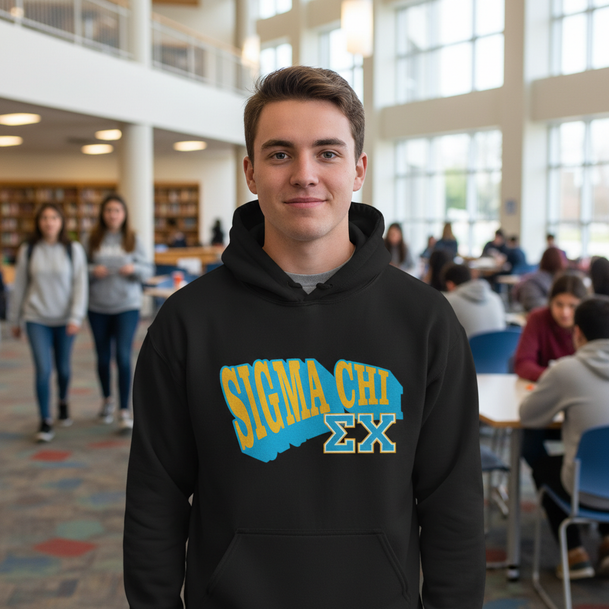 Sigma Chi Super Banner Hooded Sweatshirts