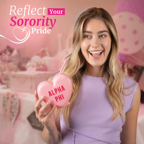 Sorority Shop Sorority Heart Shaped Tumblers 