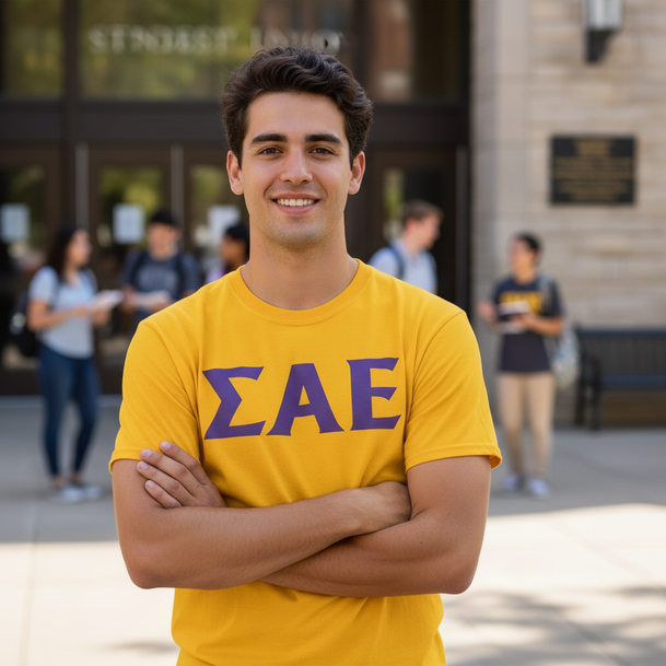 Sigma Alpha Epsilon Letter T-Shirt