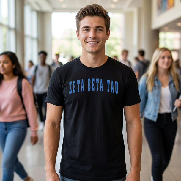 Zeta Beta Tau Letterman T-Shirt