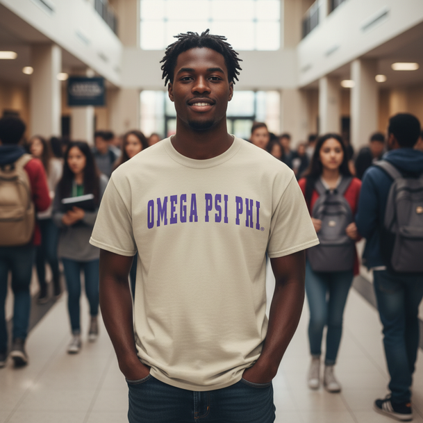 Omega Psi Phi Letterman T-Shirt