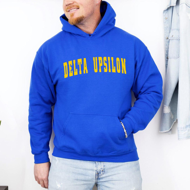 Delta Upsilon Letterman Hooded Sweatshirts 