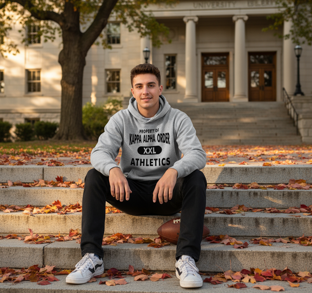 Kappa Alpha Property Of Athletics Hooded Sweatshirts