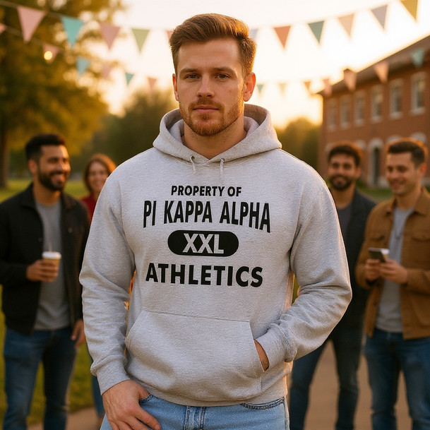 Pi Kappa Alpha Property Of Athletics Hooded Sweatshirts