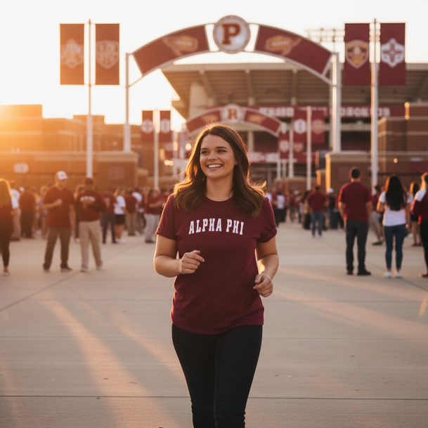 Alpha Phi Letterman T-Shirt