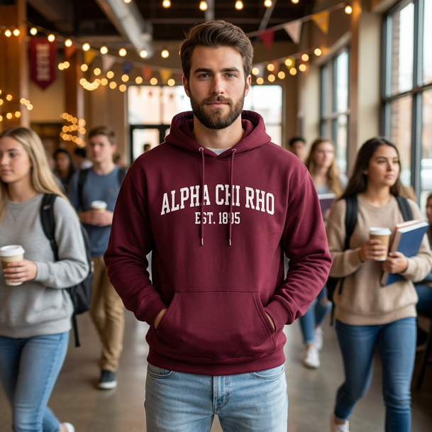 Alpha Chi Rho Established Hooded Sweatshirts