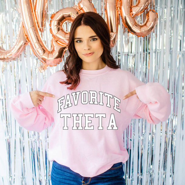 Favorite Kappa Alpha Theta Crewneck Sweatshirt