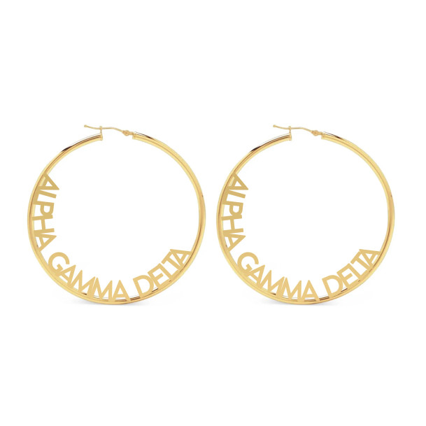 Alpha Gamma Delta Hoop Earrings