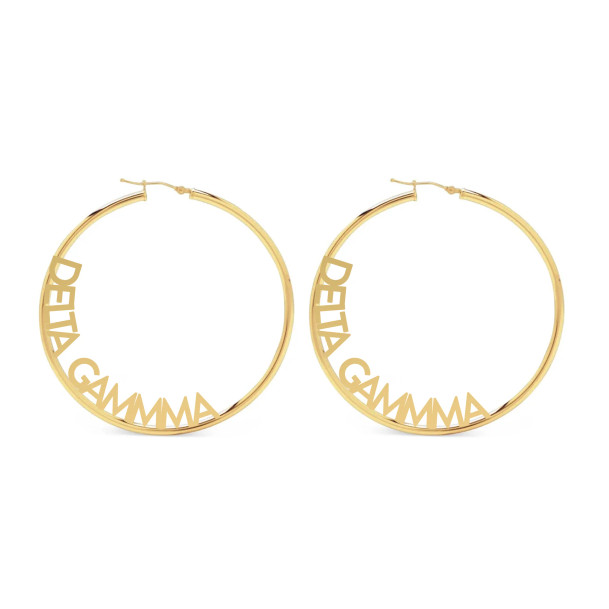 Delta Gamma Hoop Earrings