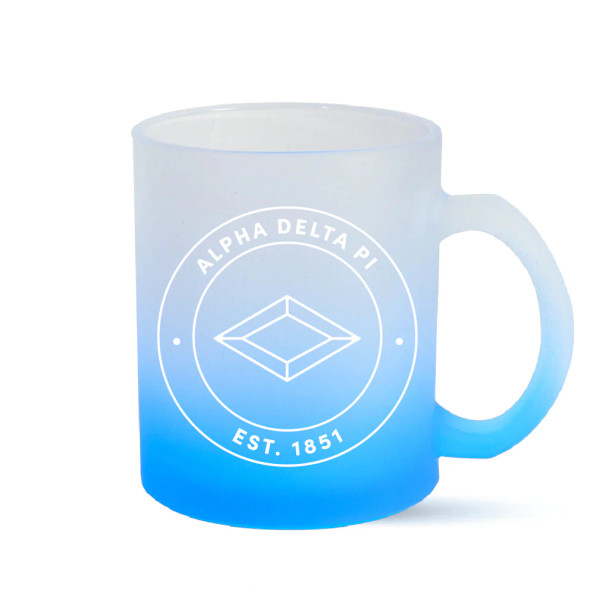 Alpha Delta Pi Ombre Glass Mugs