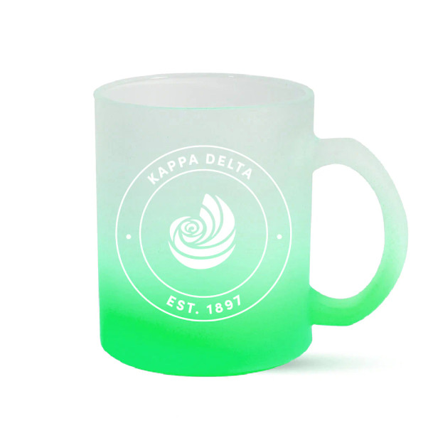 Kappa Delta Ombre Glass Mugs