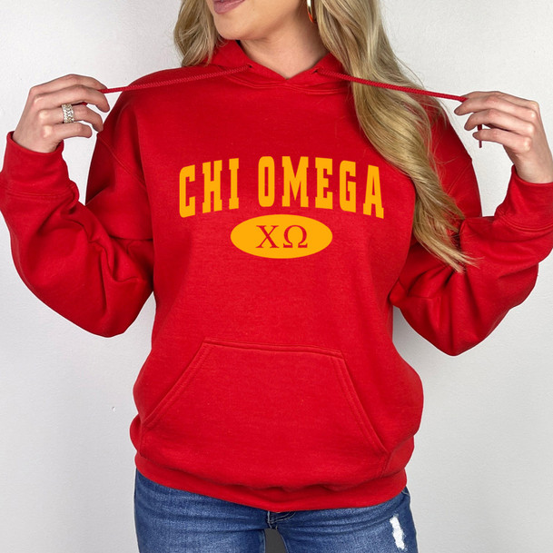 Chi Omega Group Hooded Sweatshirts