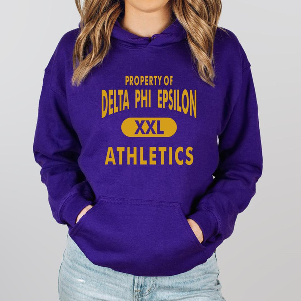  Delta Phi Epsilon Property Of Athletics Hooded Sweatshirts 