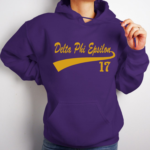 Delta Phi Epsilon Tail Hooded Sweatshirts