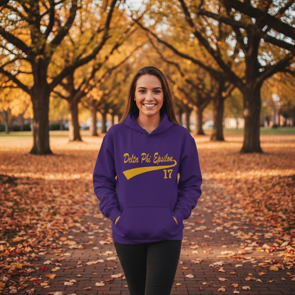 Delta Phi Epsilon Tail Hooded Sweatshirts