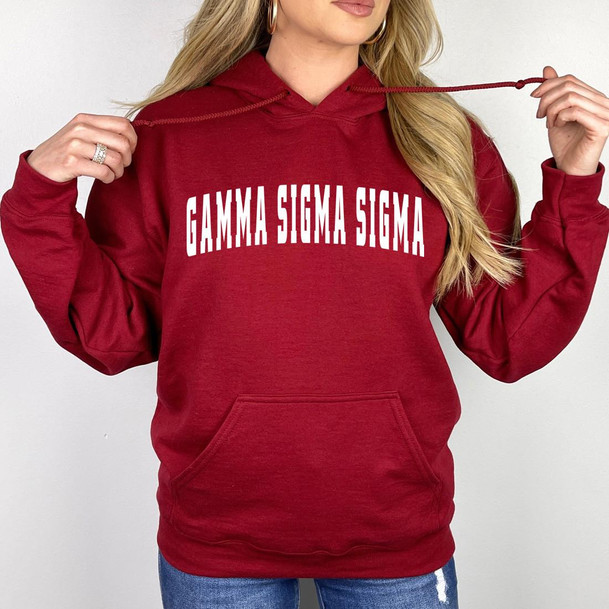  Gamma Sigma Sigma Letterman Hooded Sweatshirts 