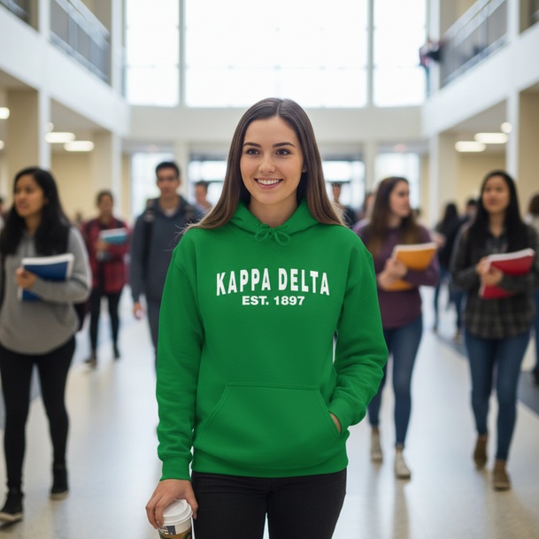 Kappa Delta Established Hooded Sweatshirts