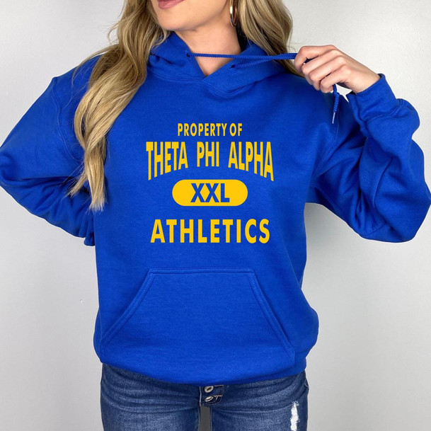  Theta Phi Alpha Property Of Athletics Hooded Sweatshirts 