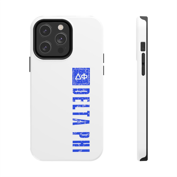 Delta Phi Vertical Tough Phone Cases, Case-Mate