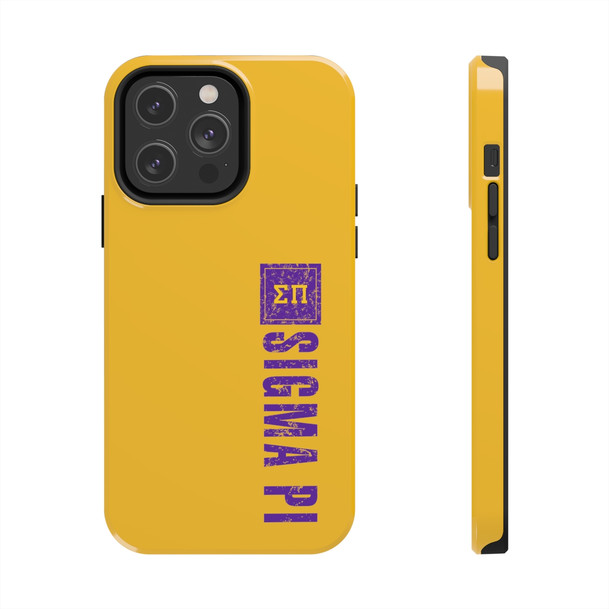 Sigma Pi Vertical Tough Phone Cases, Case-Mate