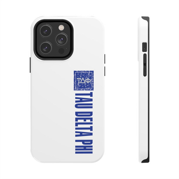 Tau Delta Phi Vertical Tough Phone Cases, Case-Mate